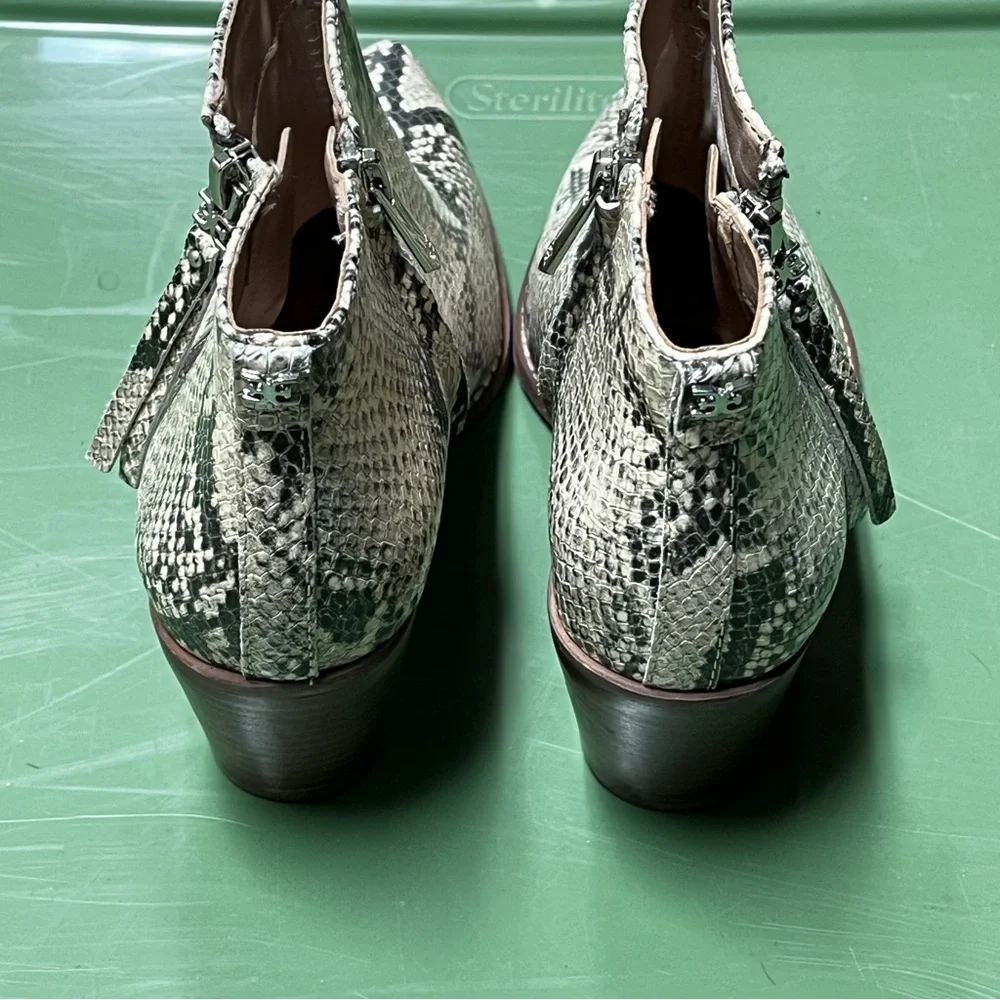Sam Edelman Walden Snake Print Ankle Boots
